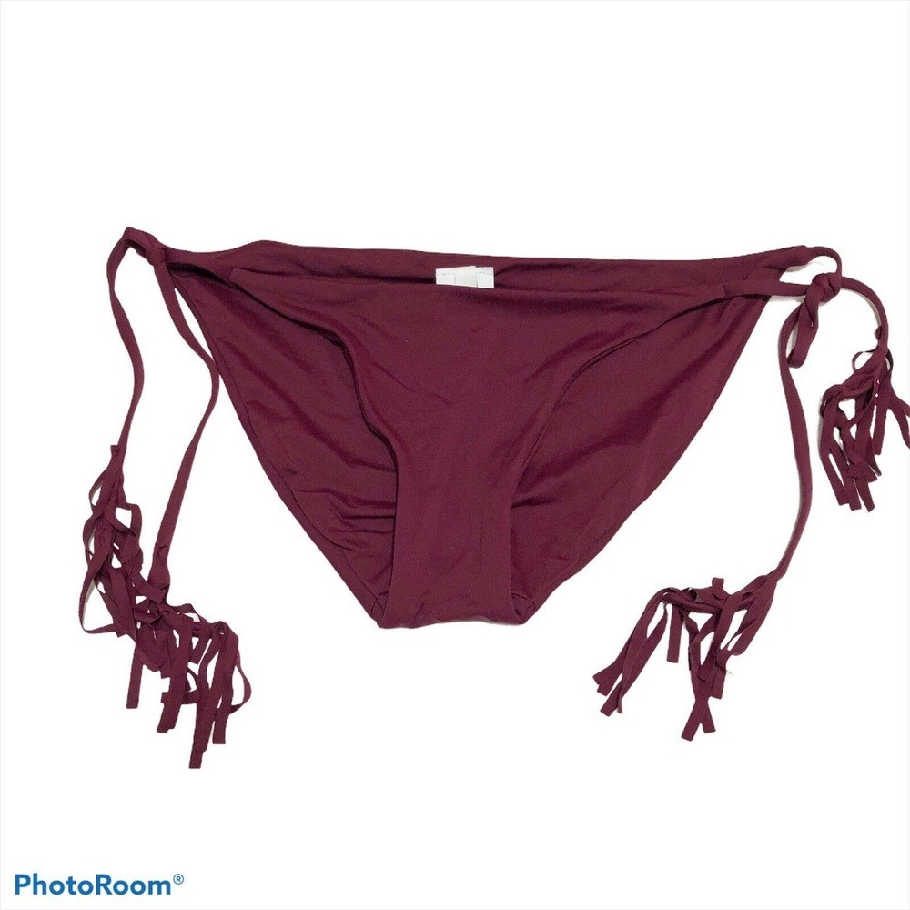 NEW Becca By Rebecca Virtue Dakota Side Tie Bikini Bottom NWOT Sz L Pool Beach - Picture 1 of 4